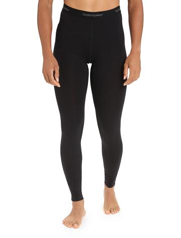 Dámské Legíny Icebreaker BodyfitZone™ Merino 200 Zone Thermal Černé | CZ 1407DFMN